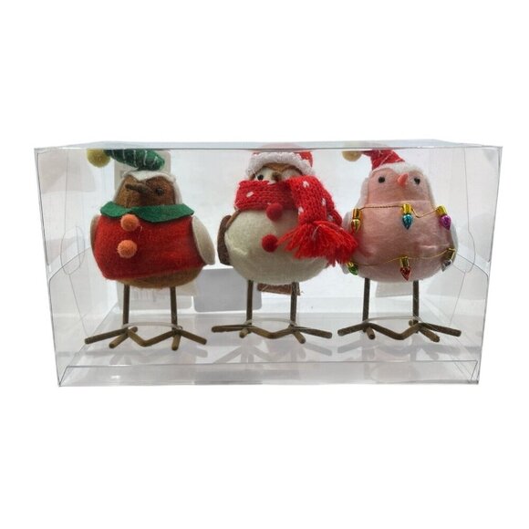 Wondershop Featherly Friends Target Birds Christmas 2021 Mini Figurine Set 3PC - Picture 1 of 11